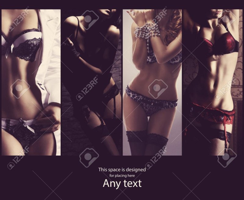 Lower underwear collage