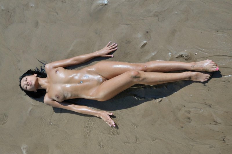 Naked girls beach