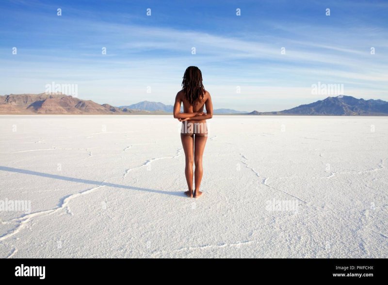 Girl in the desert