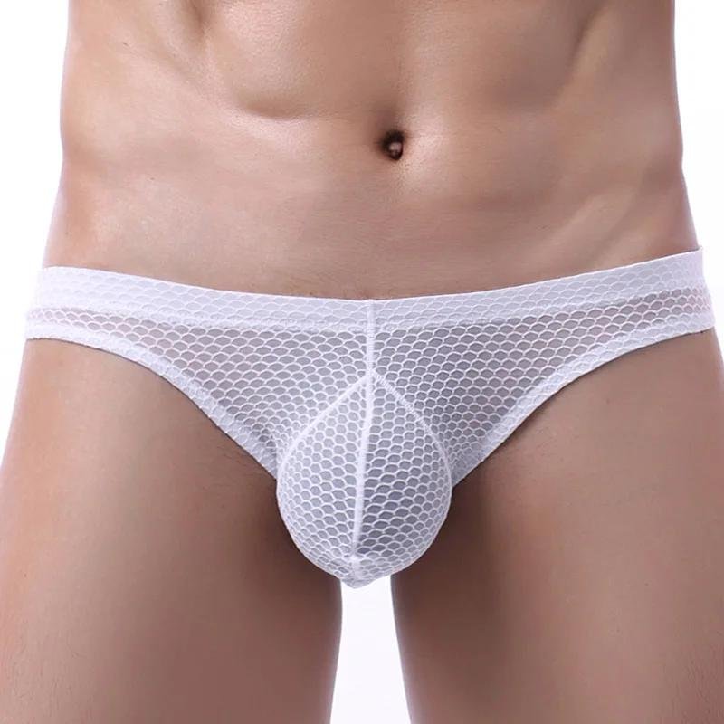 Guy in transparent underpants