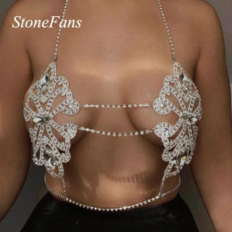 Brack with rhinestones