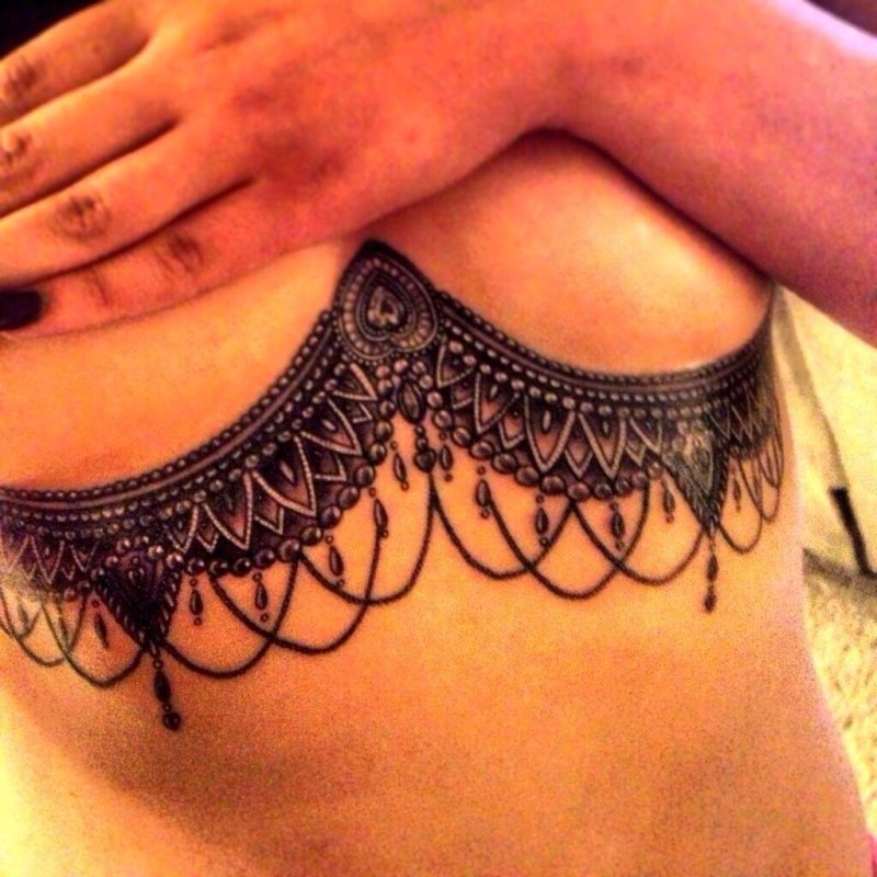 Tattoo under the chest