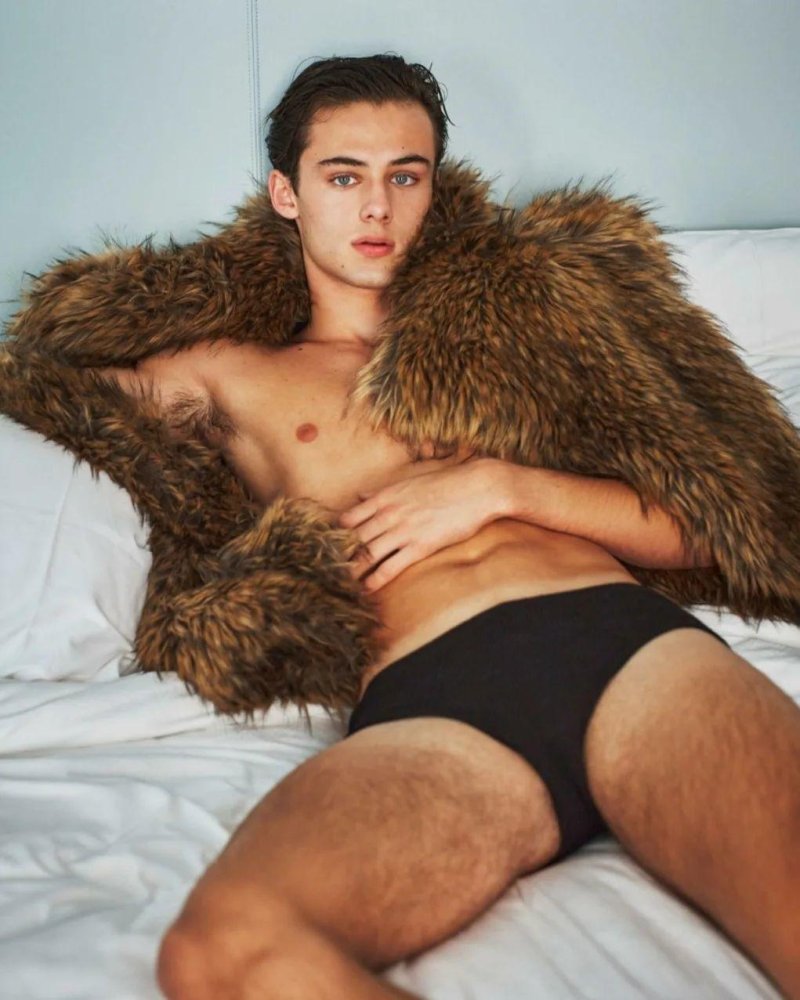 A man in fur coat