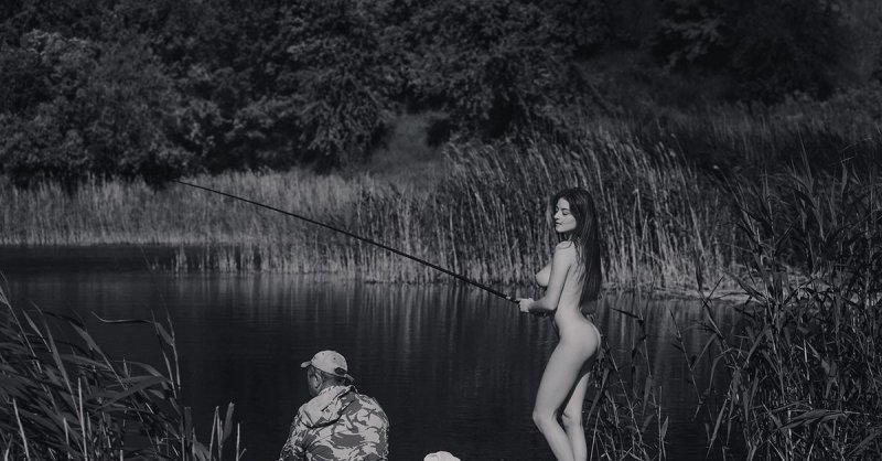 Fishing girl