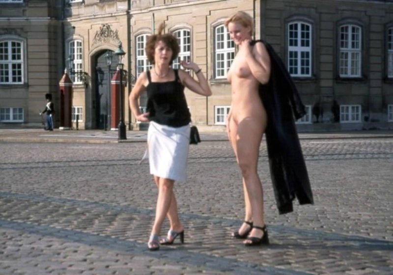 Naked on the street