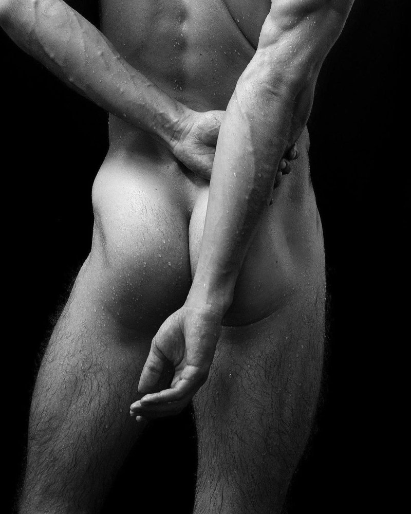 Naked male body