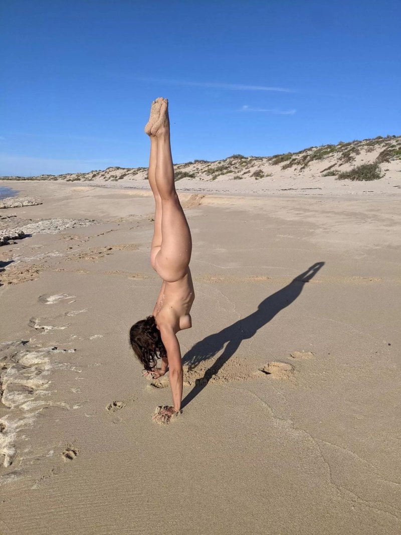 Girls naked on the beach