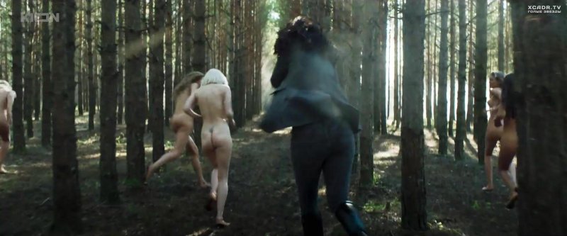 Naked girl in the forest