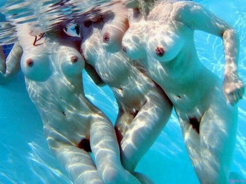 Swims naked