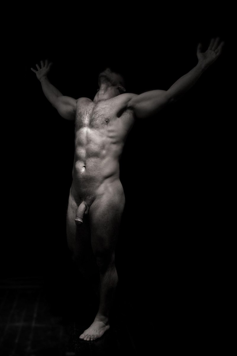 Photo shoot in the style of nude men