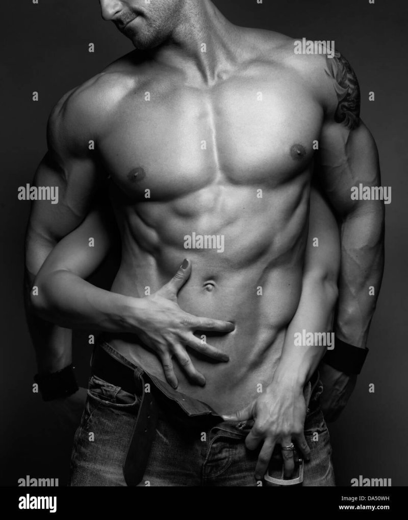 A man with naked torso