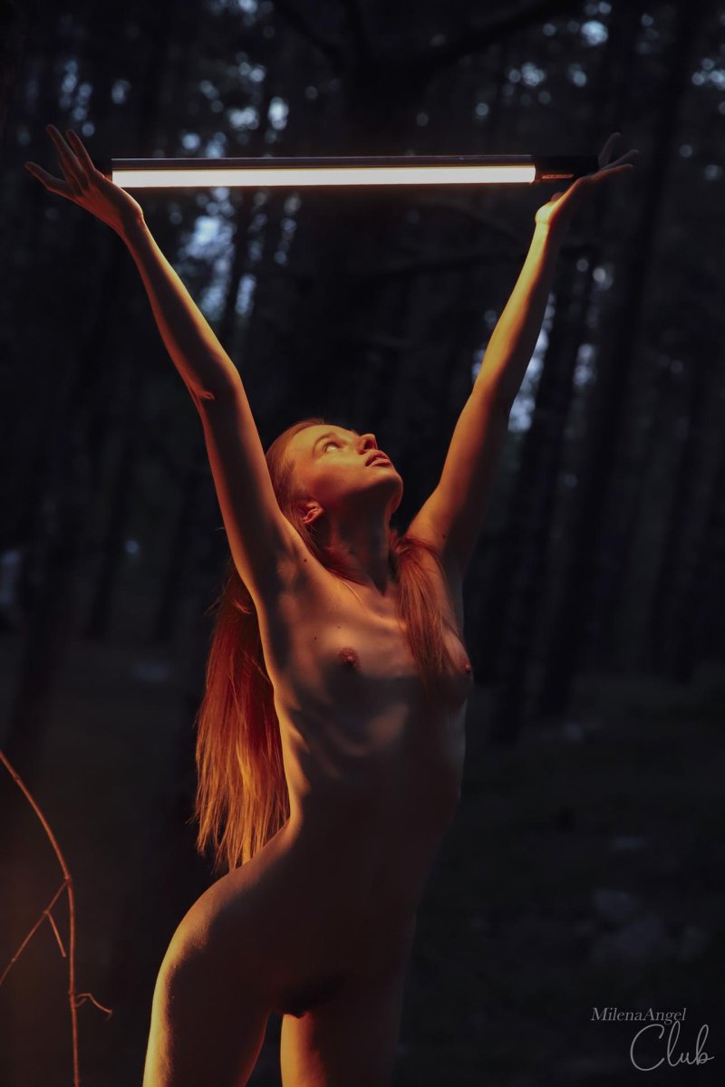 Photo shoot with fire