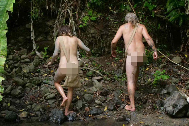 Naked and frightened