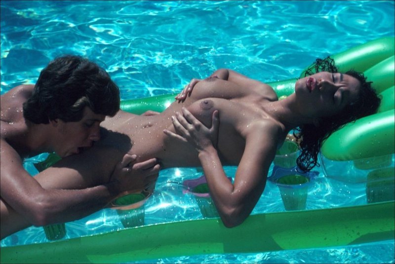 Girl in the pool