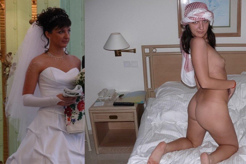 Naked brides after the wedding