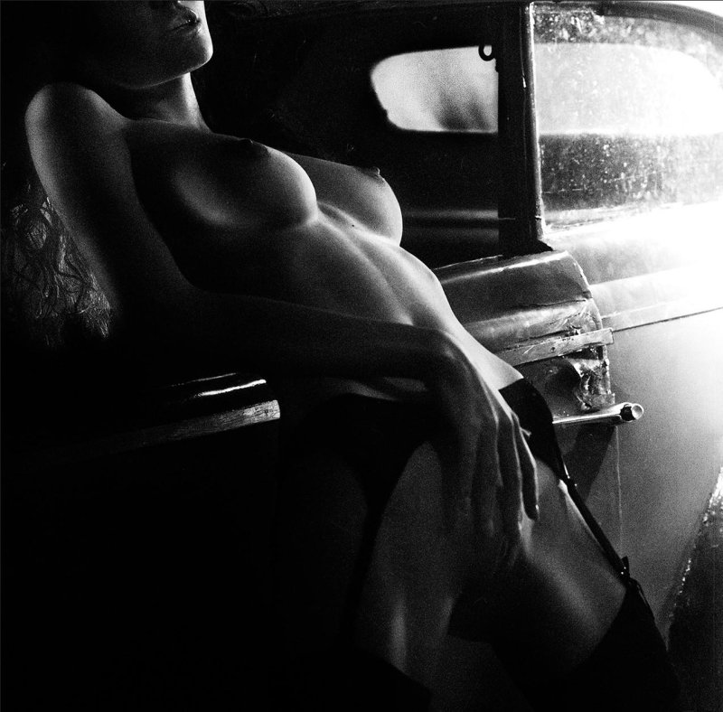 Girl in a car
