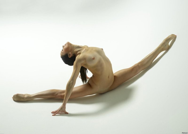 Naked gymnasts