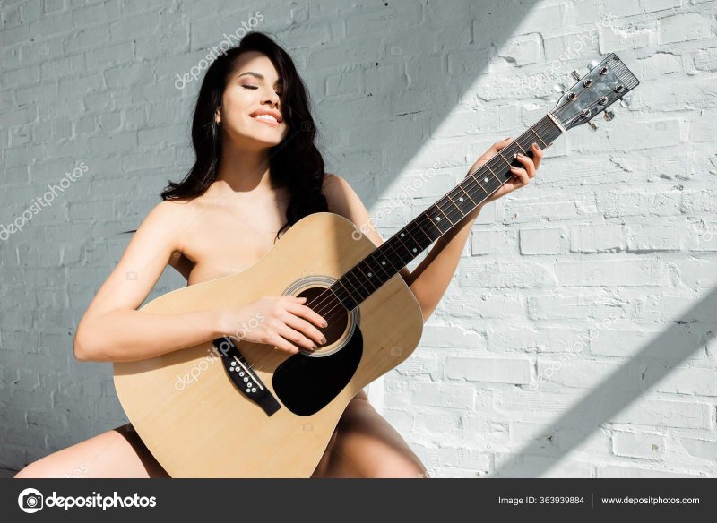Guitar in the form of a girl