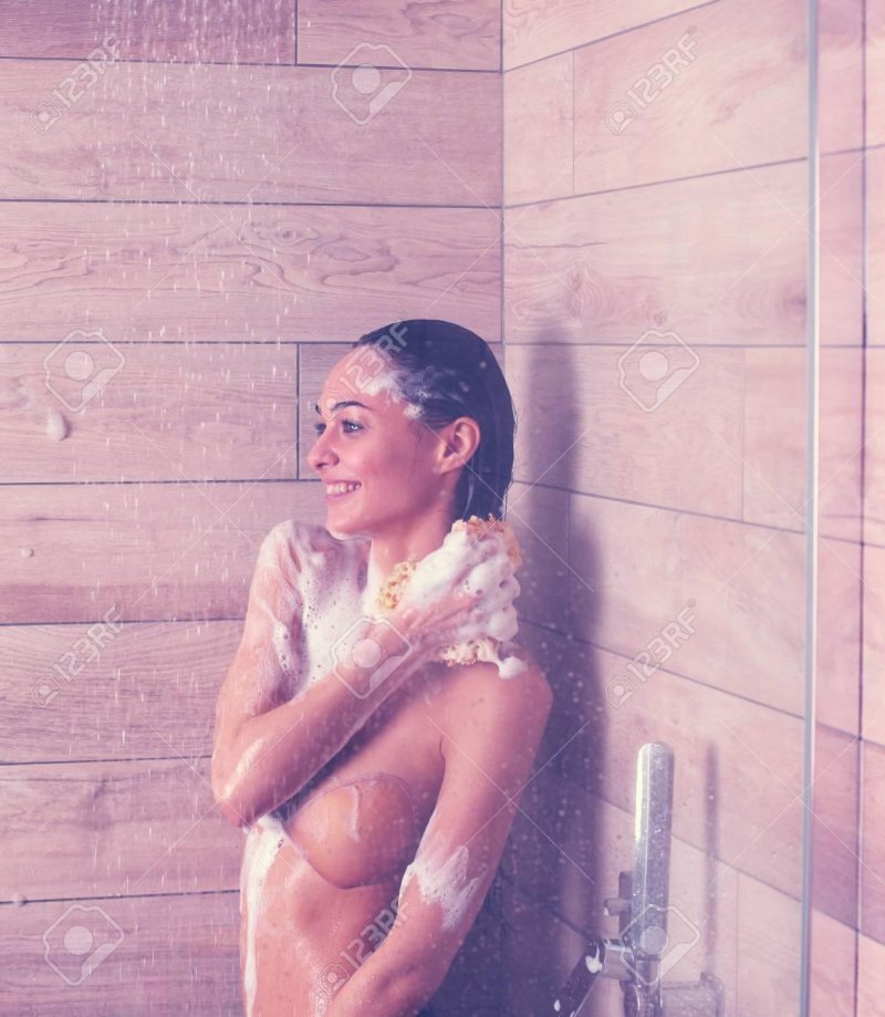 Woman in shower