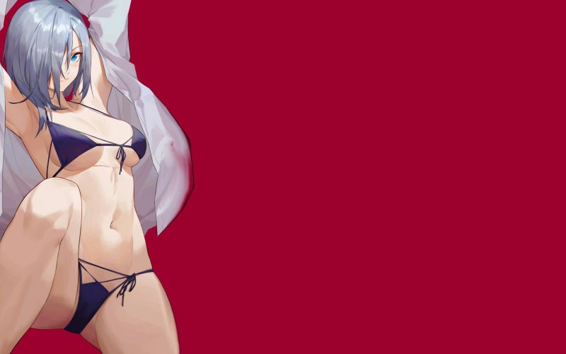 Half -haired girl anime