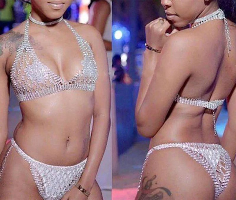 Rhinest underwear
