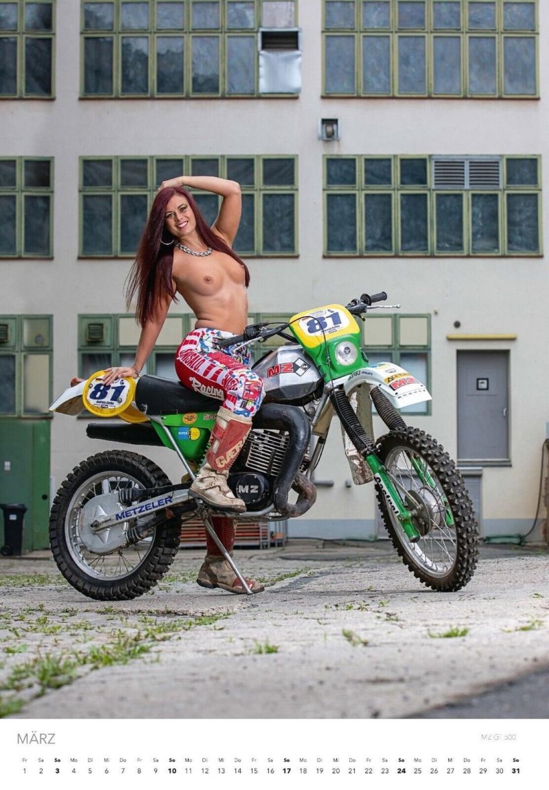 Naked girls on motorcycles