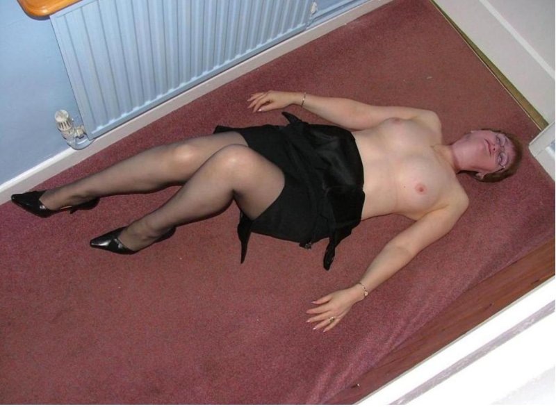 Naked women unconscious