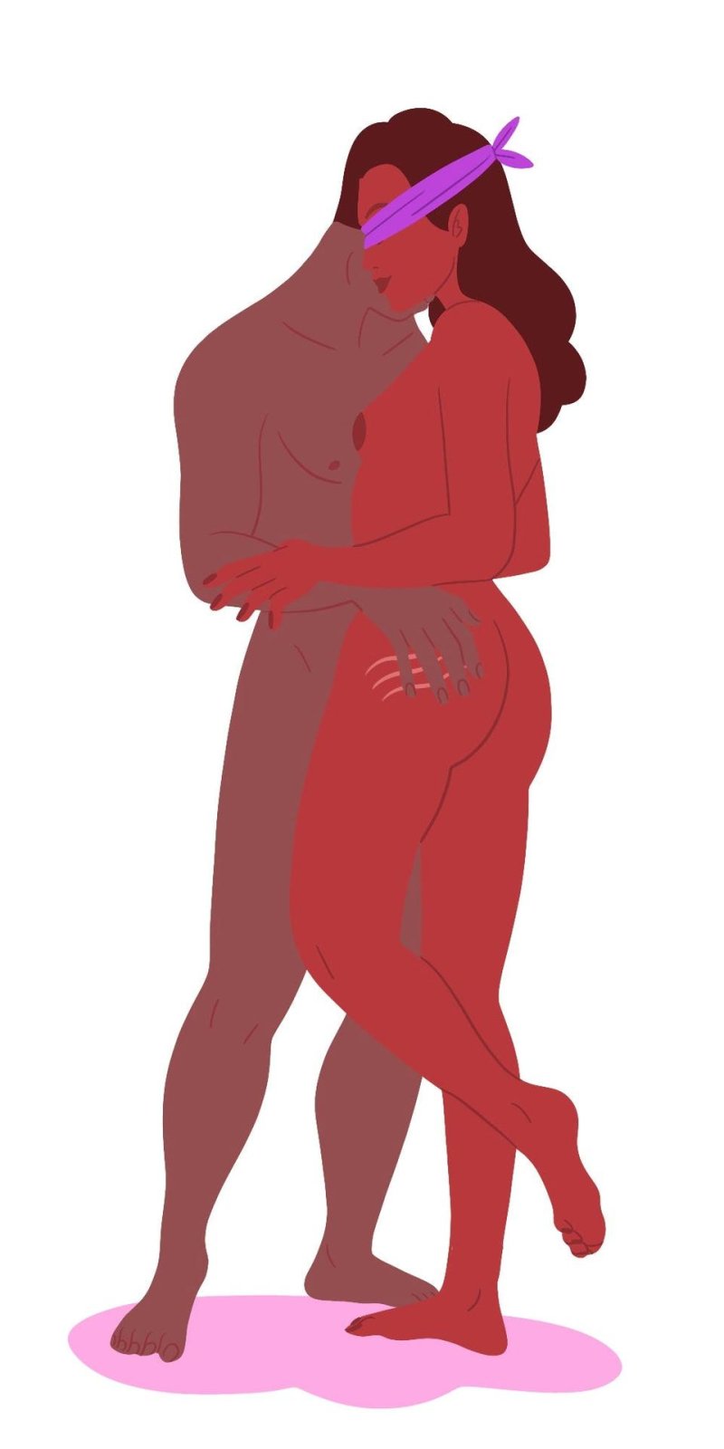 Silhouette man and woman