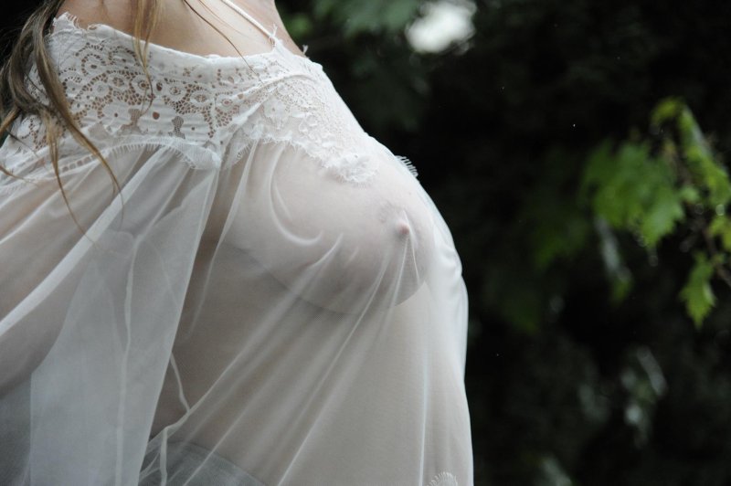 Girl in transparent