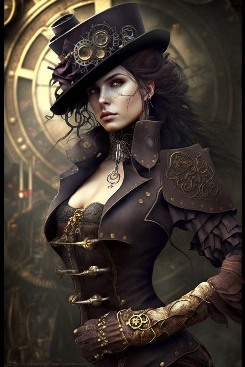 Clothing in the style of steampunk