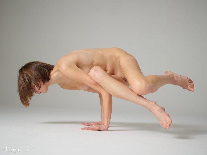Naked yoga